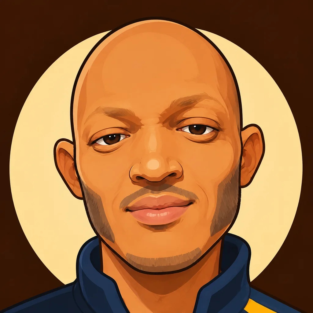 First cartoon pass: a painterly, shaded portrait